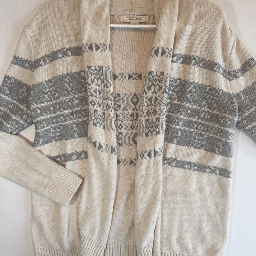 Adam Levine cardigan open front Aztec medium
